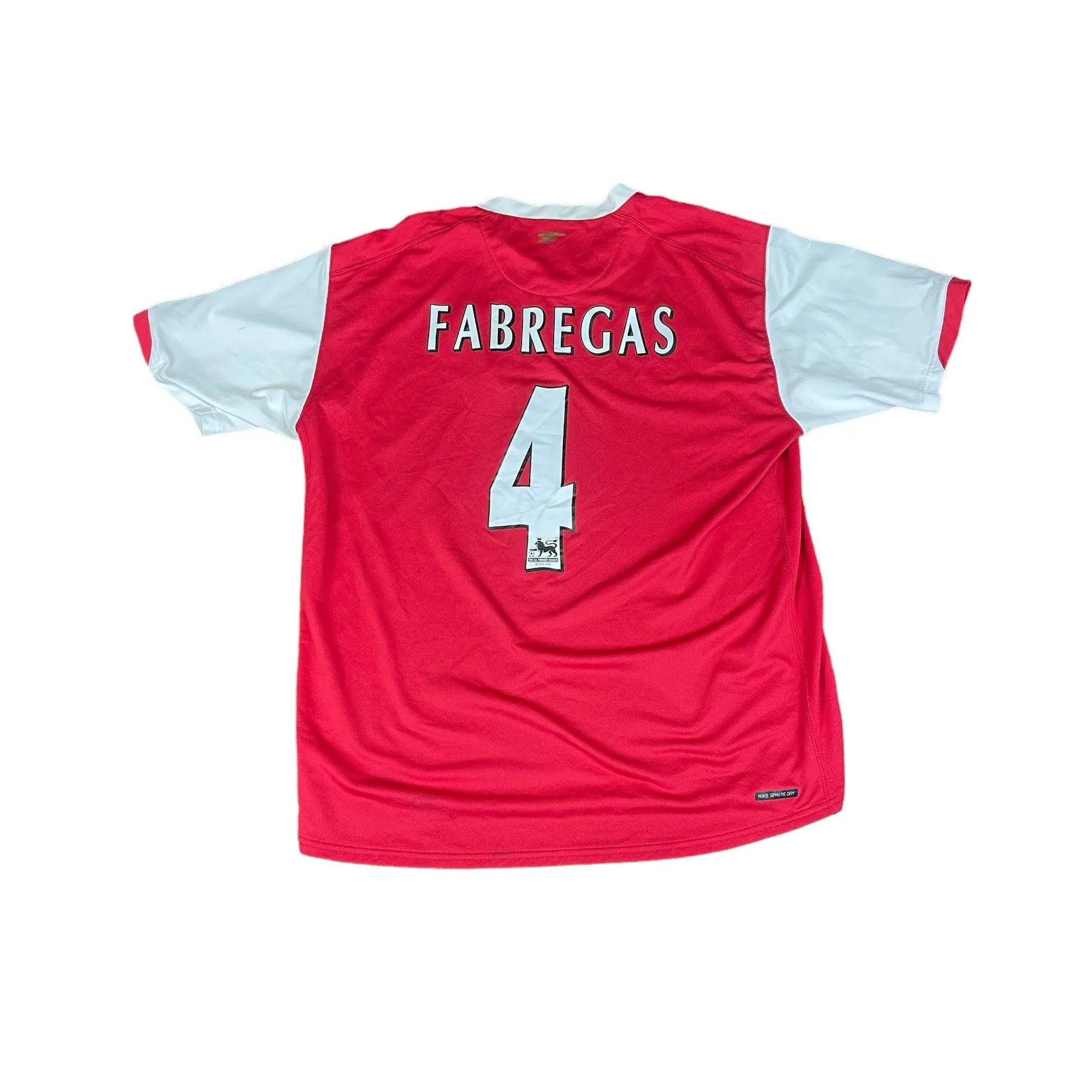 2006-08 Burgundy + White Nike Arsenal Fabregas Tee - Large