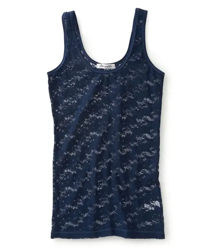 Aeropostale Womens Sheer Lacey Tank Top