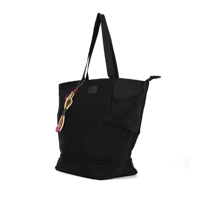 Alagoa women's black neoprene shopper bag