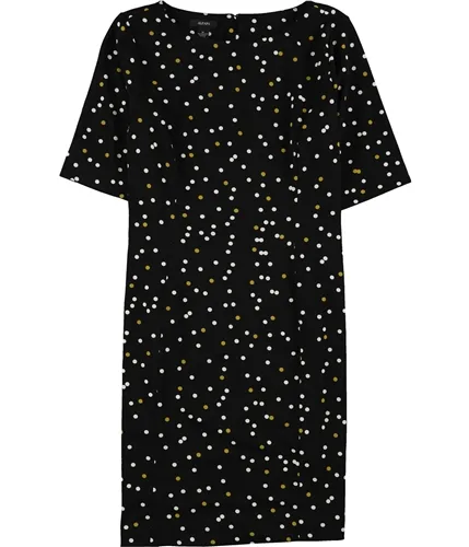 Alfani Womens Polka Dot Sheath Dress