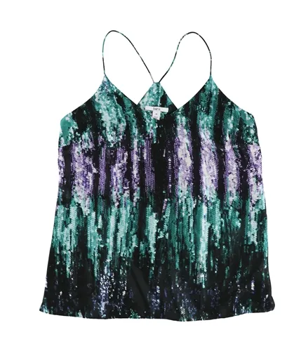 Bar Iii Womens Sequin Print Tank Top