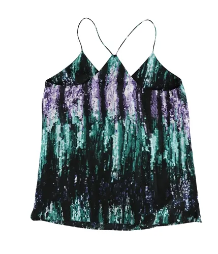 Bar Iii Womens Sequin Print Tank Top