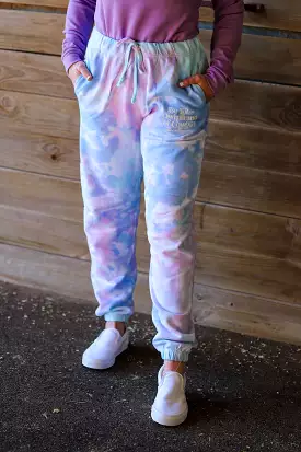 BE YOUR OWN BRAND OF COWGIRL COTTON CANDY TIE DYE JOGGERS