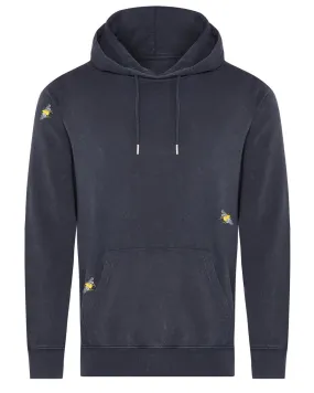 Bee Embroidered Hoodie Grey