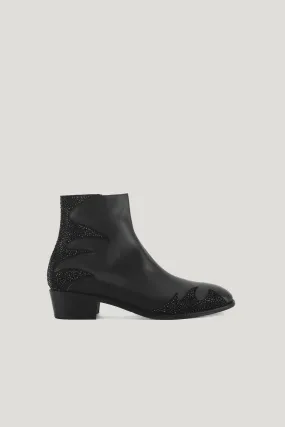 Black Rumex Ankle Boots