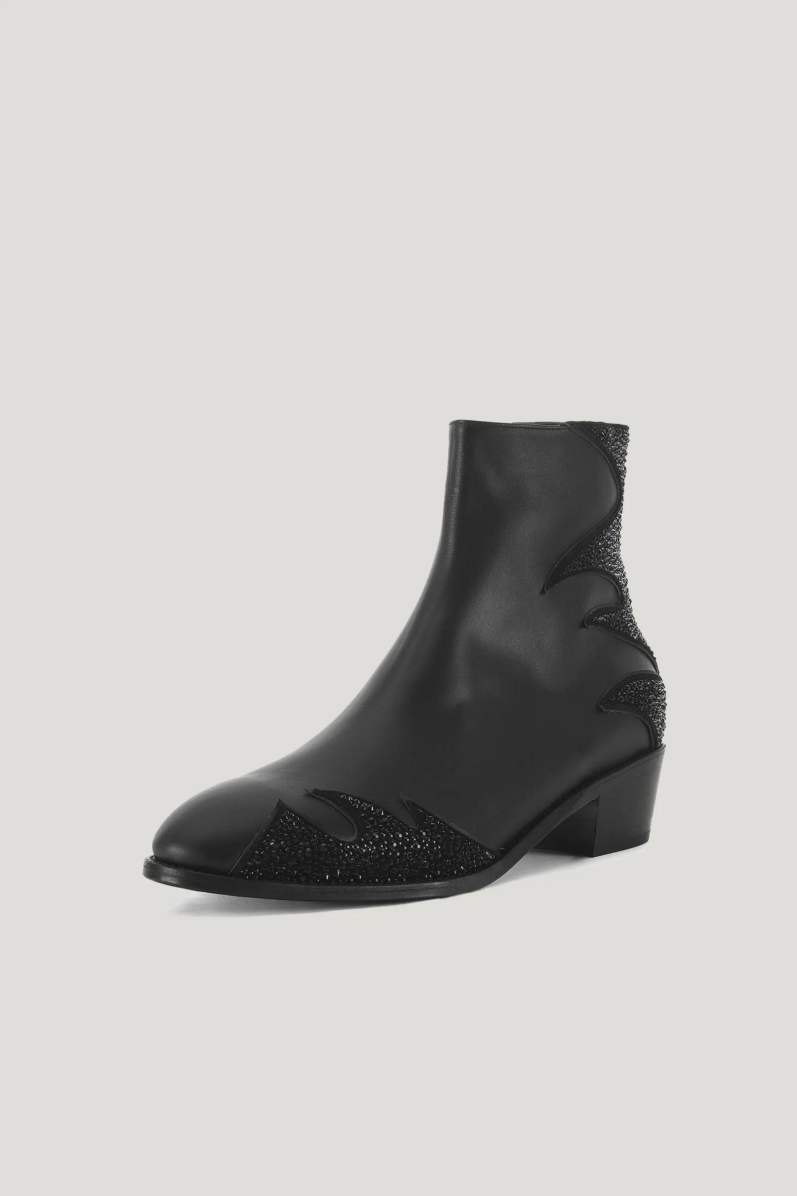 Black Rumex Ankle Boots