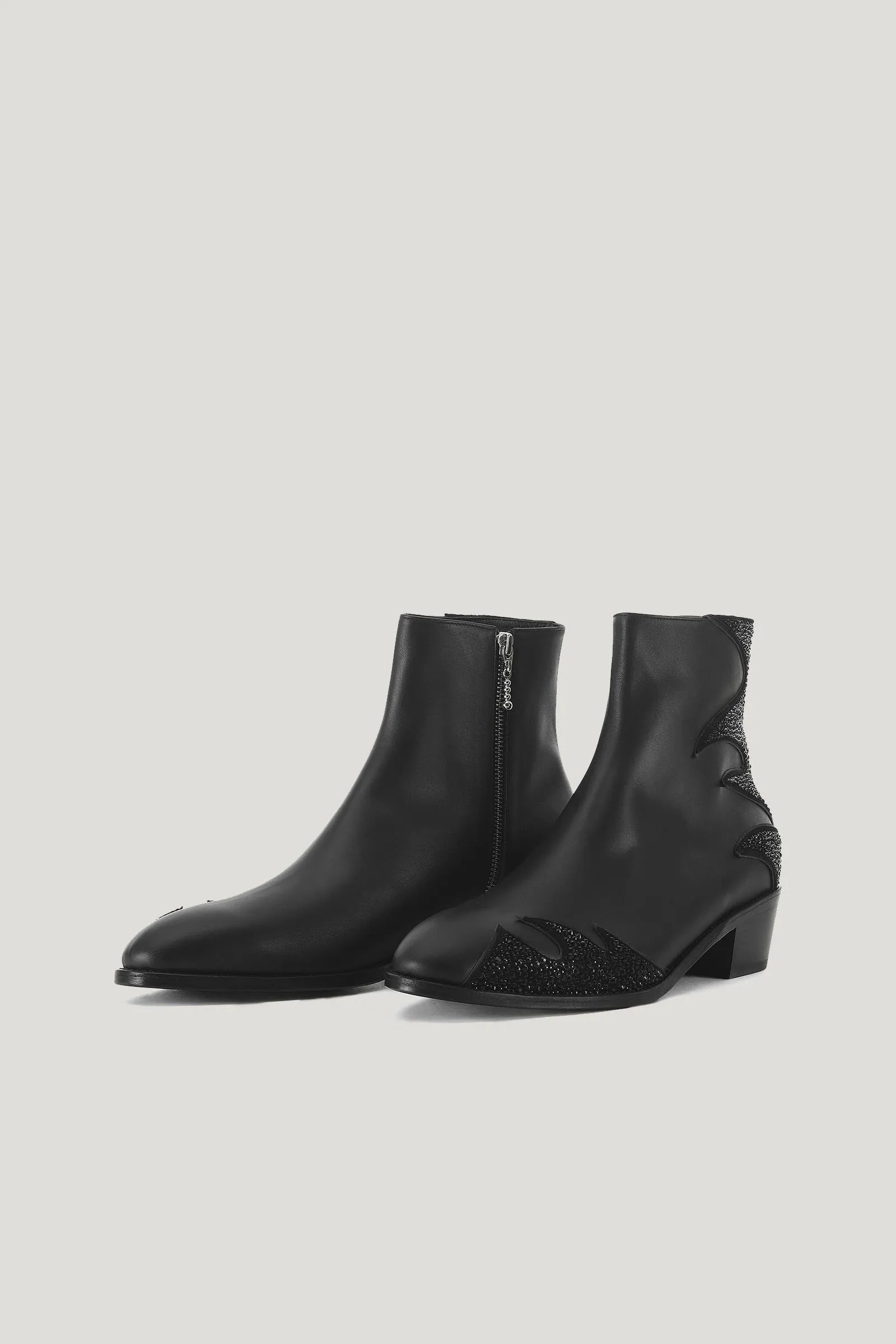 Black Rumex Ankle Boots