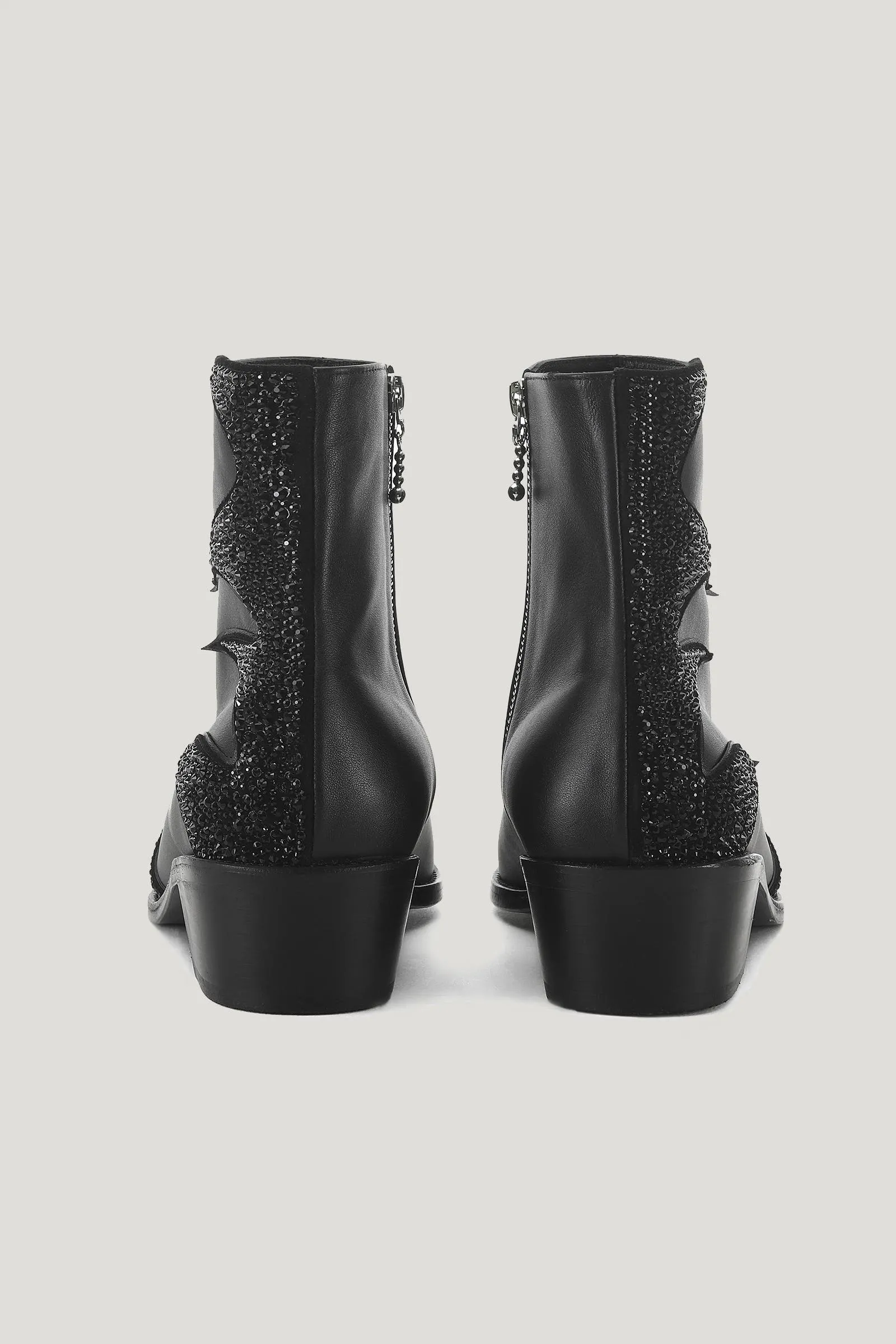 Black Rumex Ankle Boots