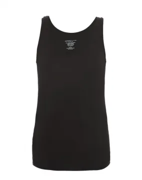 Black Stretch Viscose Tank