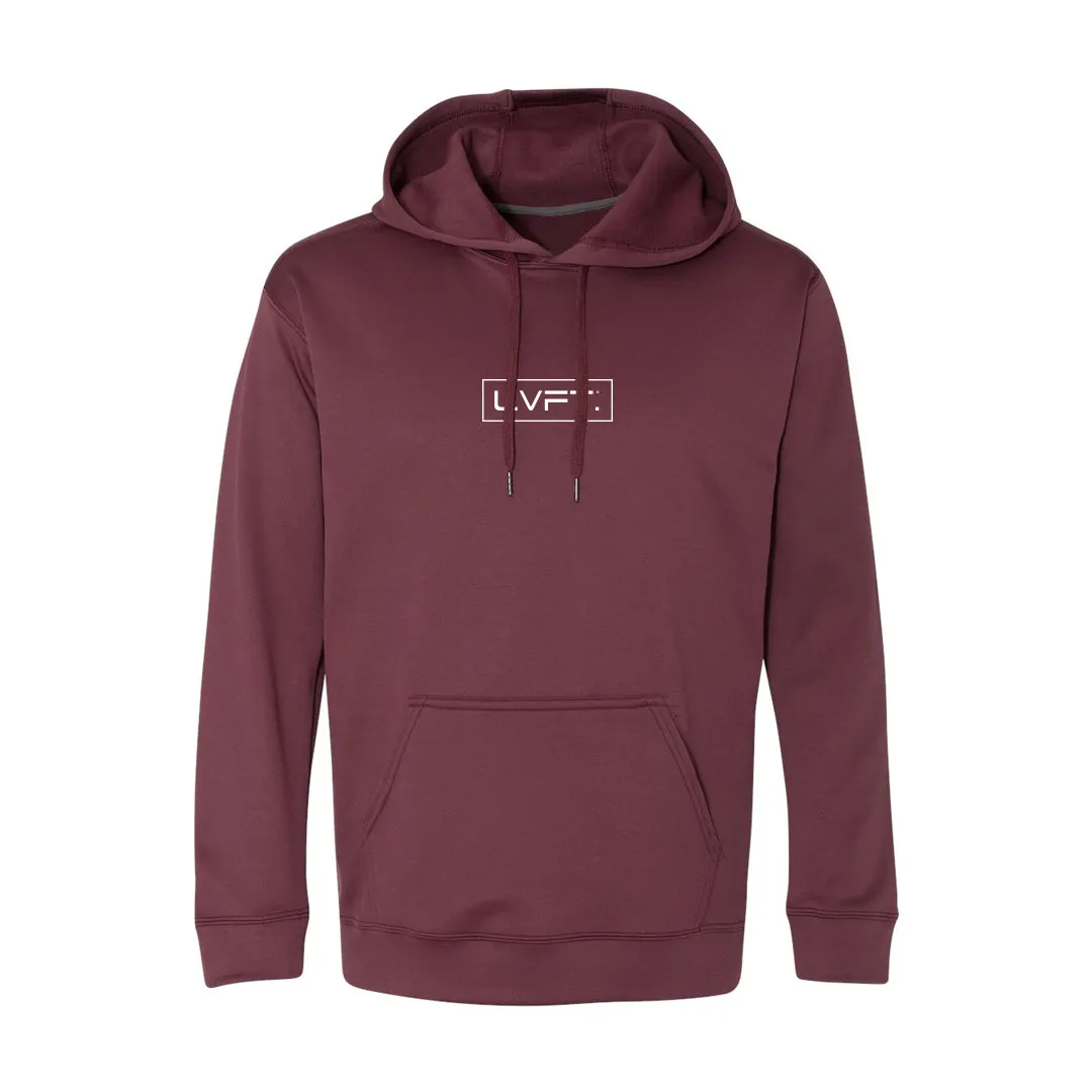 Boxed Performance Tech Hoodie - Burgundy