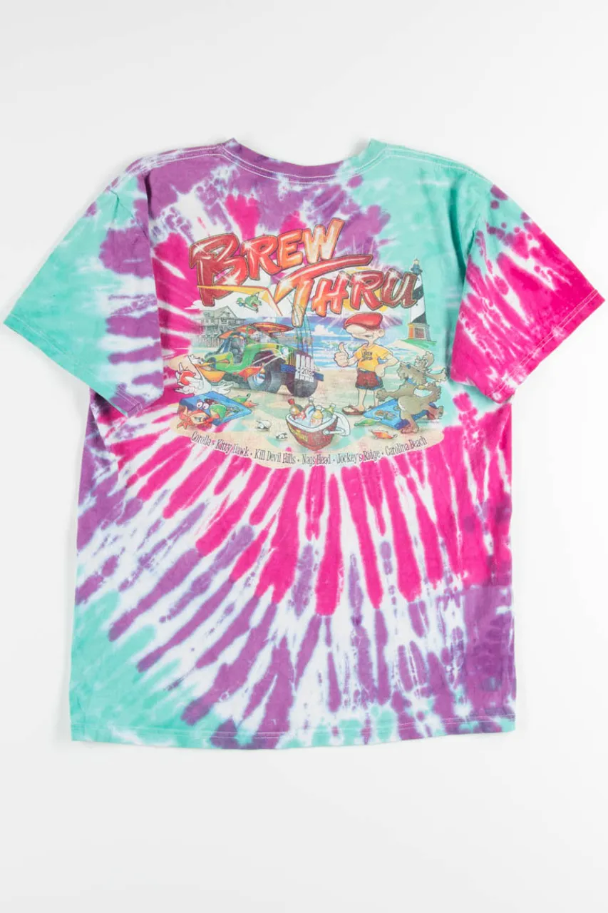 Brew Thru Tie Dye Tee