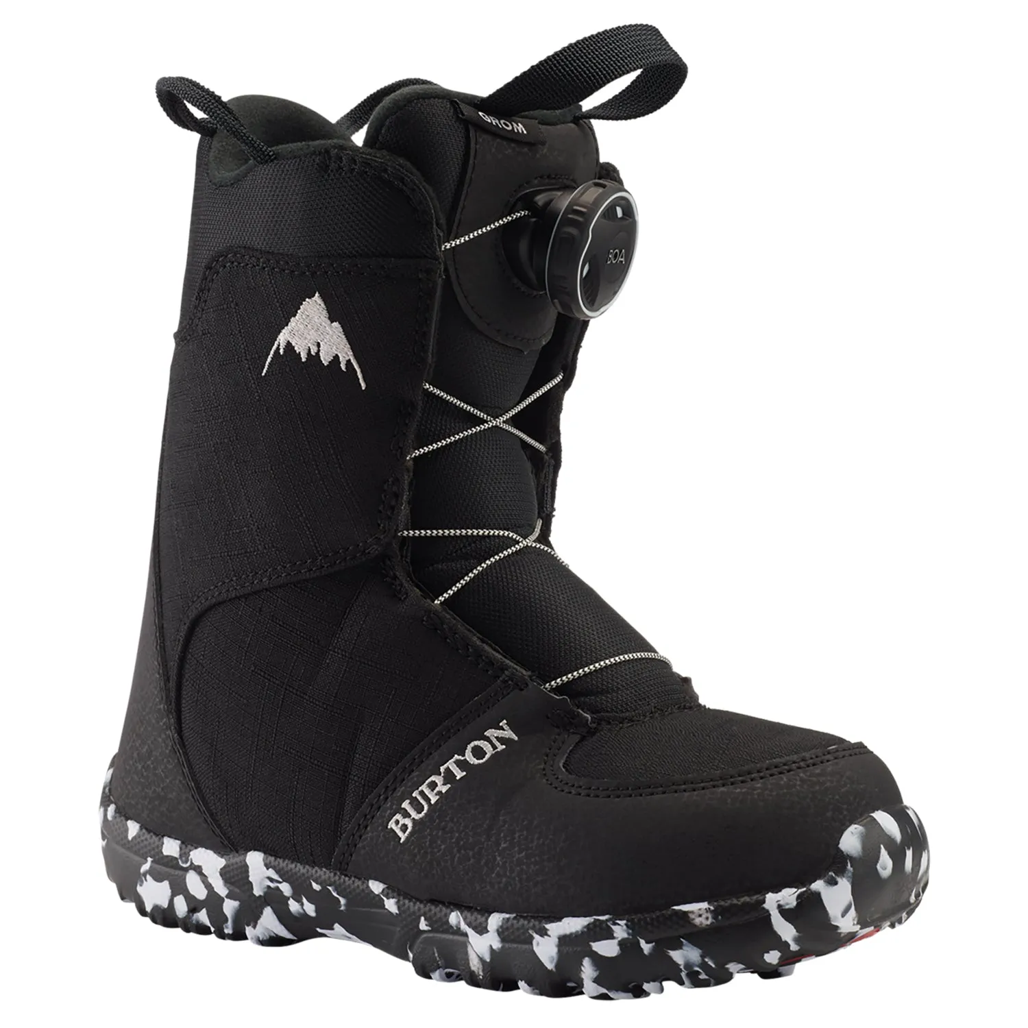 Burton Kids Grom BOA Snowboard Boots Black 2024