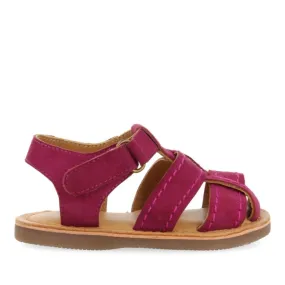 Cabixi boys fuchsia leather strappy sandals