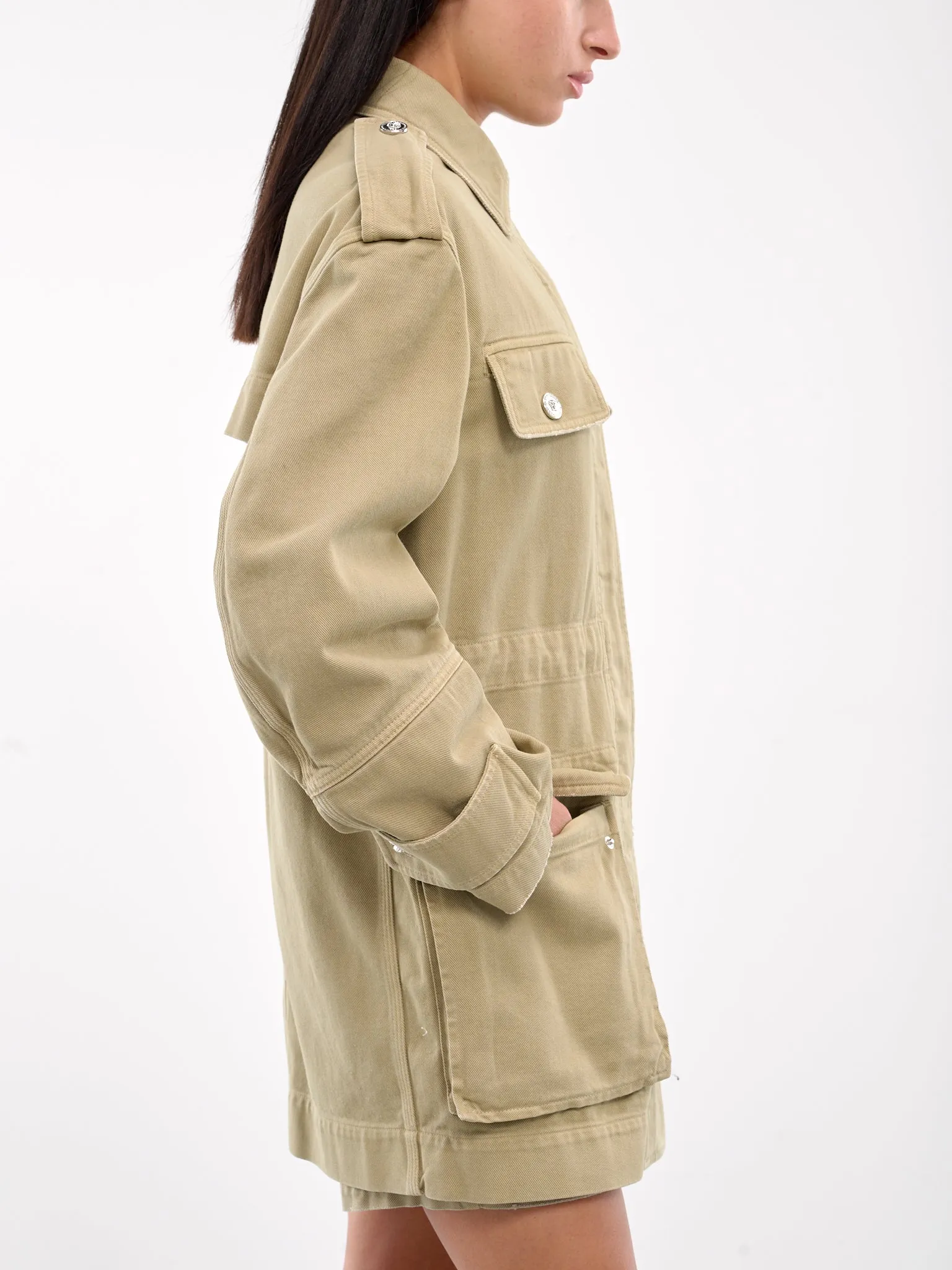 Cargo Denim Jacket (1016242-1A10427-1D770-TAUPE)