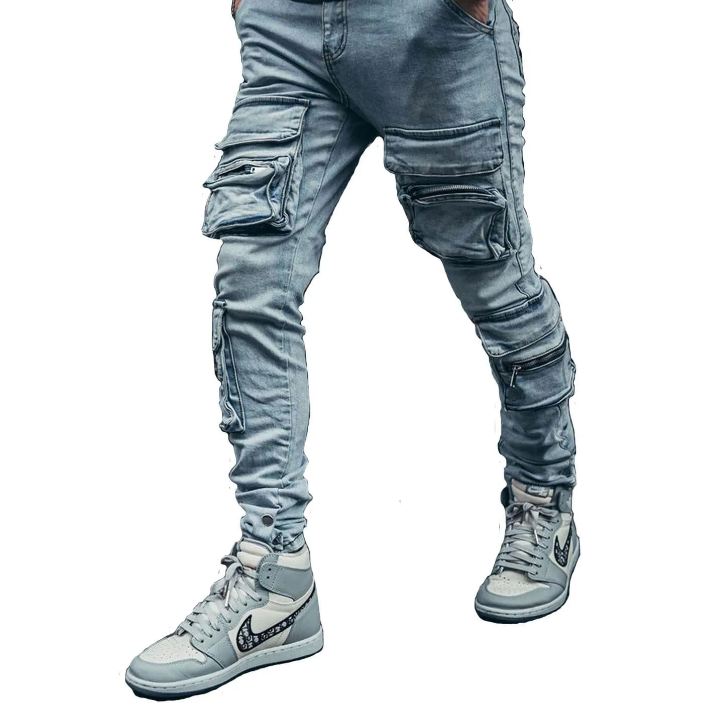 Cargo Jeans V3 (Light Grey)