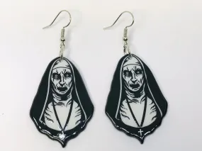 Catholic Sister Nun Acrylic Earrings