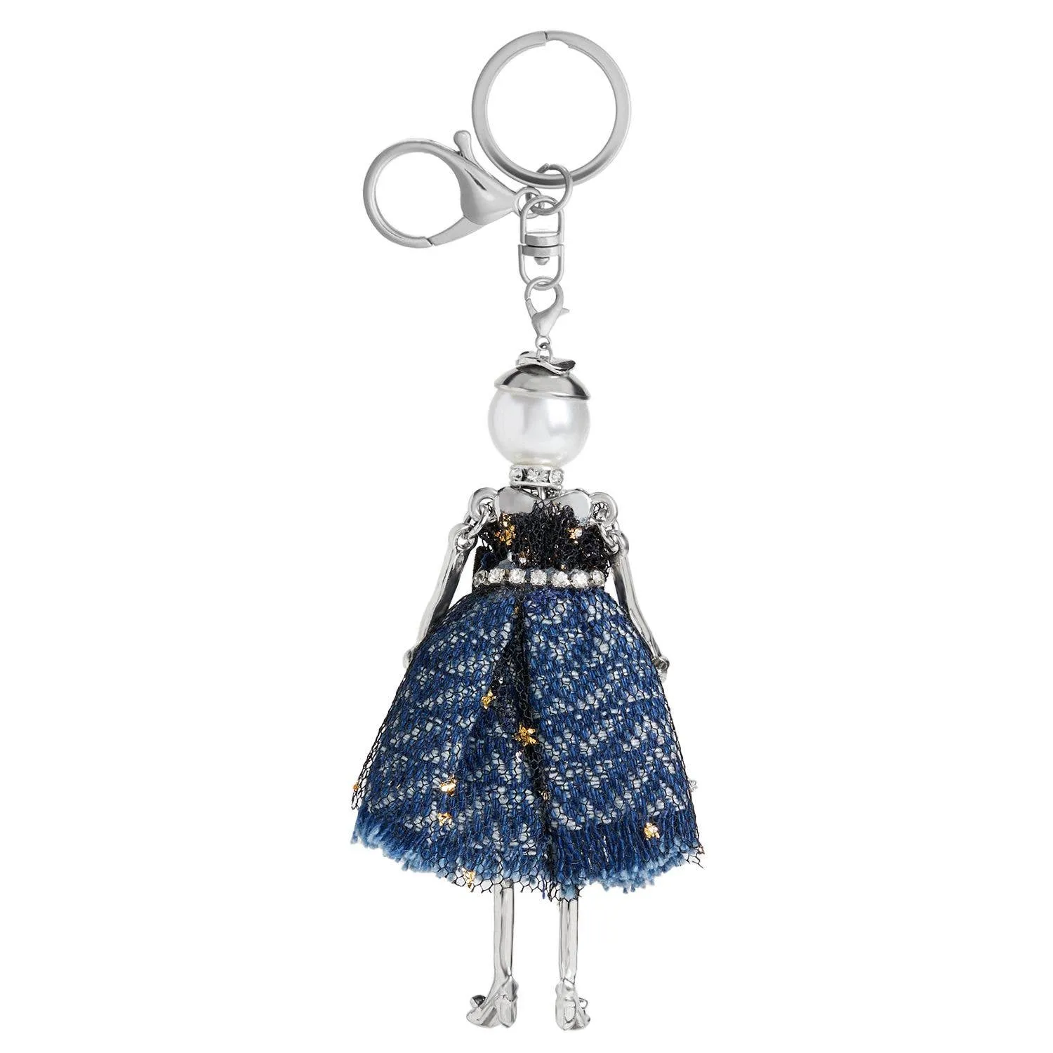 Charming Ladies Bag Charm + Key Fob: Emersyn