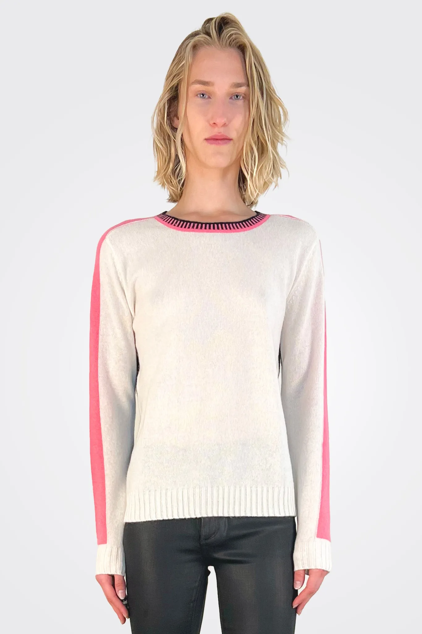 Crew Neck Sweater - Melon