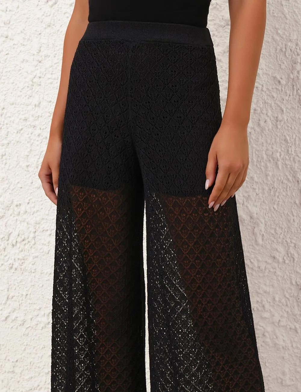 Crush Pointelle Palazzo Pant