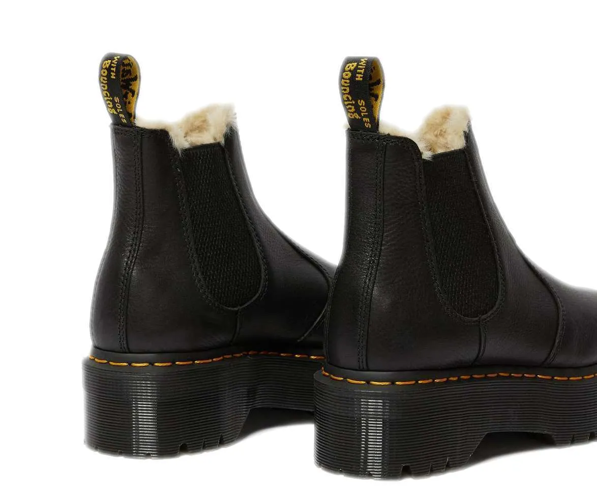 Dr. Martens Unisex 2976 Faux Fur Lined Platform Chelsea Boots