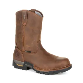 Georgia Men's 10 Eagle One Waterproof Pull-On Waterproof Work Boot - Brown GB00314