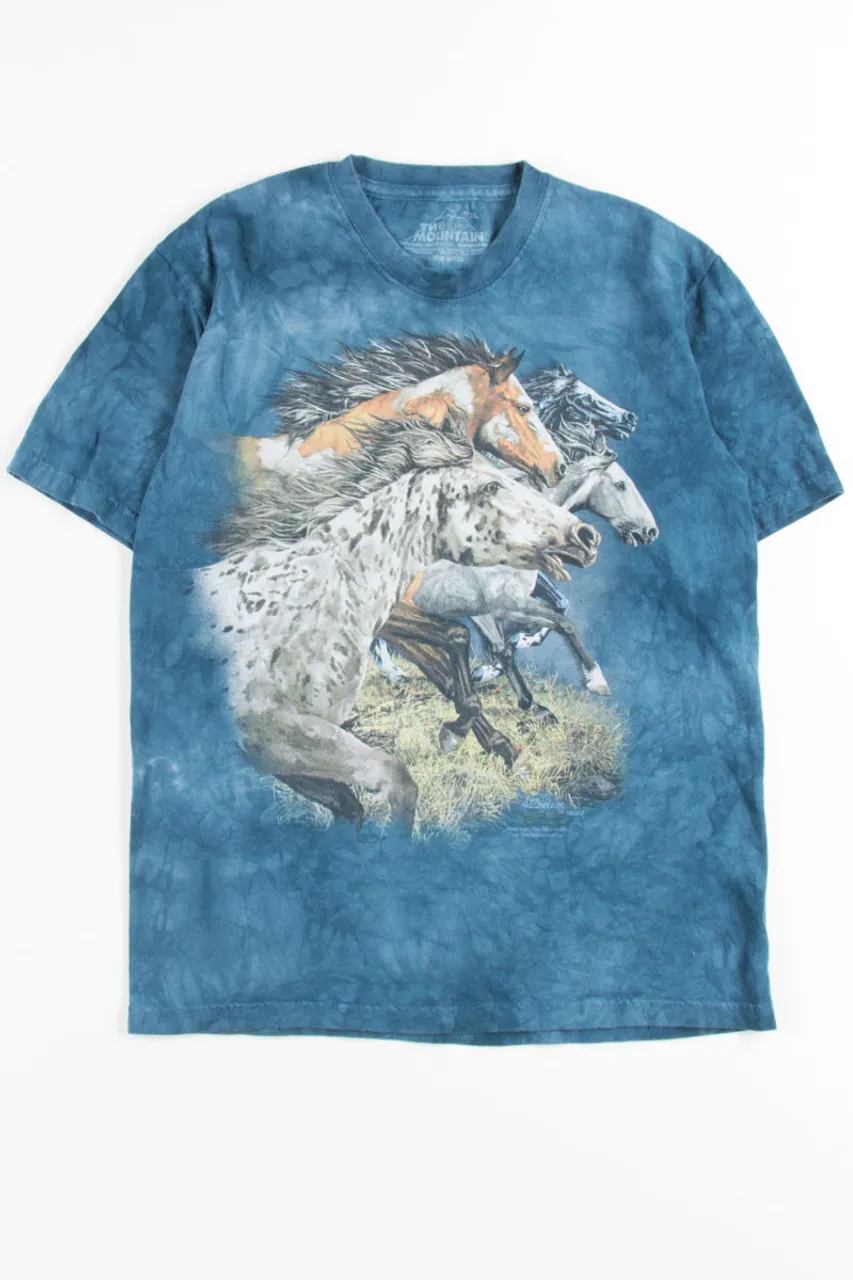 Horse Puzzle Tie Dye Tee