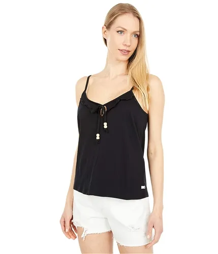 Hurley Womens Ruffled Tank Top