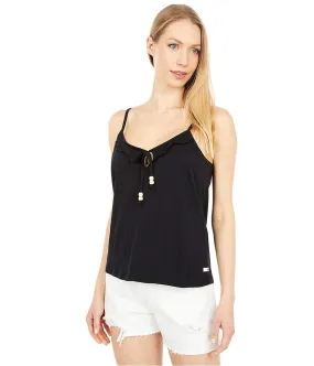 Hurley Womens Ruffled Tank Top