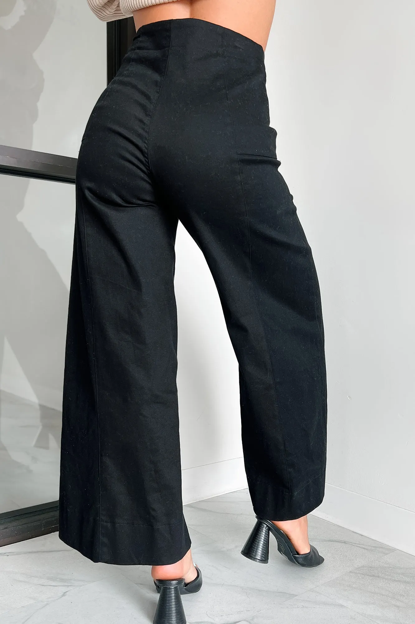 Just The Truth Wide Leg Pants (Black)