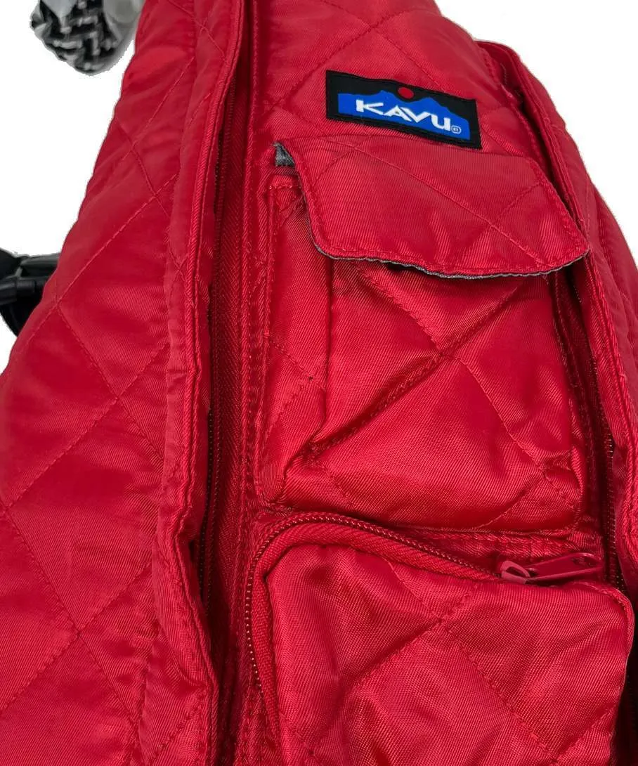 KAVU Women’s ROPE PUFF Bag – Scarlet