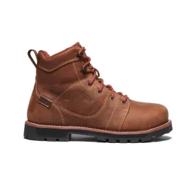 Keen Women's Seattle 6 Waterproof Boot (Aluminum Toe) 9W Gingerbread/Black