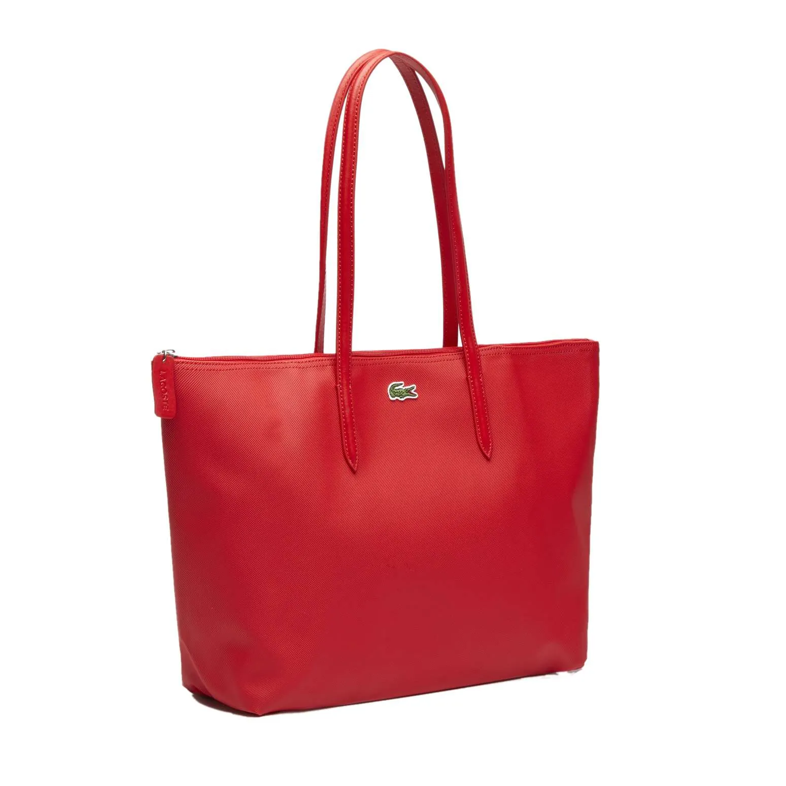 Lacoste Women’s L.12.12 Concept Zip Tote Bag (High Risk Red)