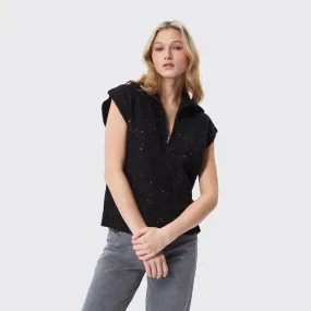 Michael Sleeveless Sweater (Night Sky)