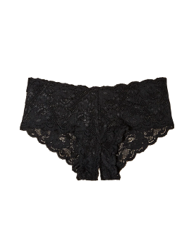 Naughtie Low Rise Boyshort in Black