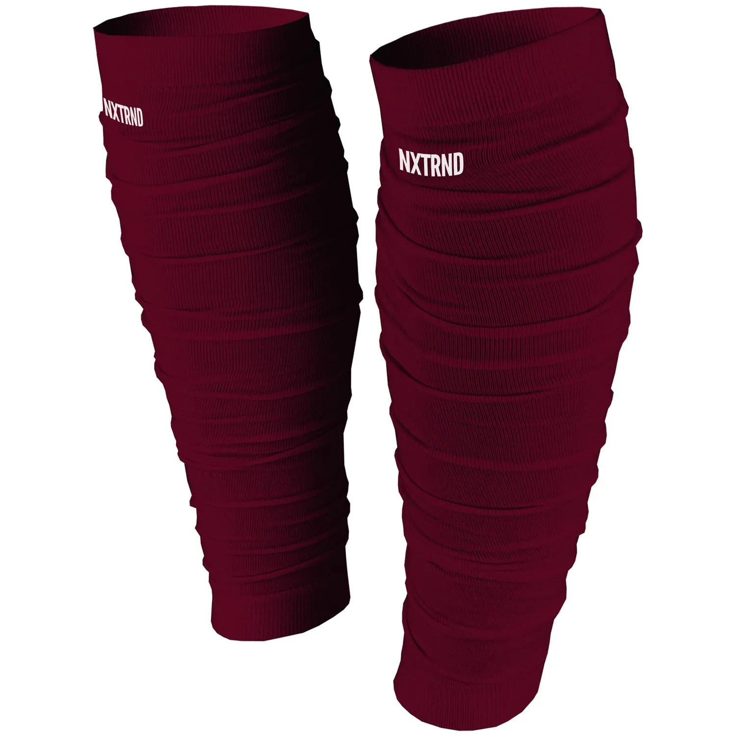 NXTRND Scrunch Football Leg Sleeves Maroon