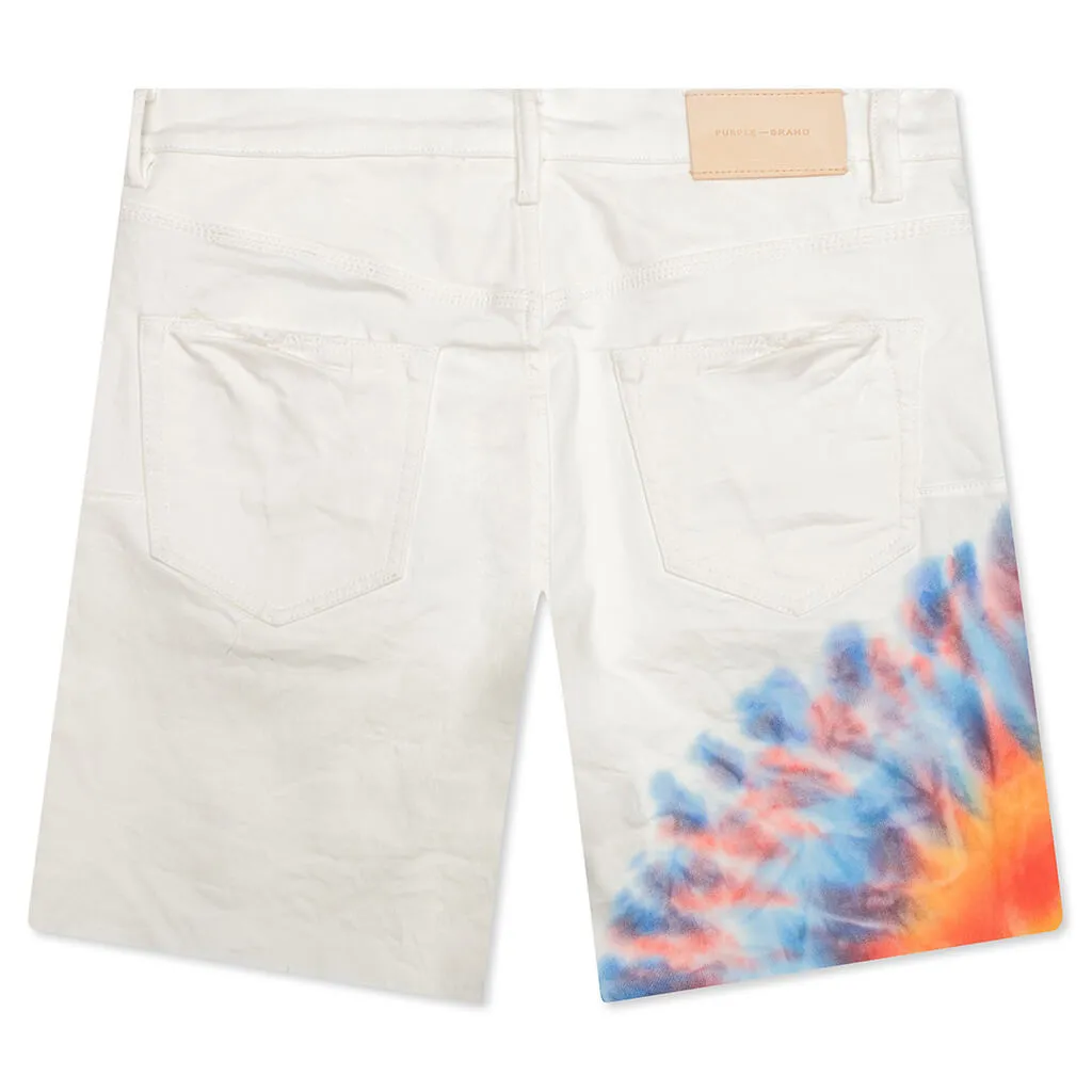 P020 - White Multicolor Tie Dye