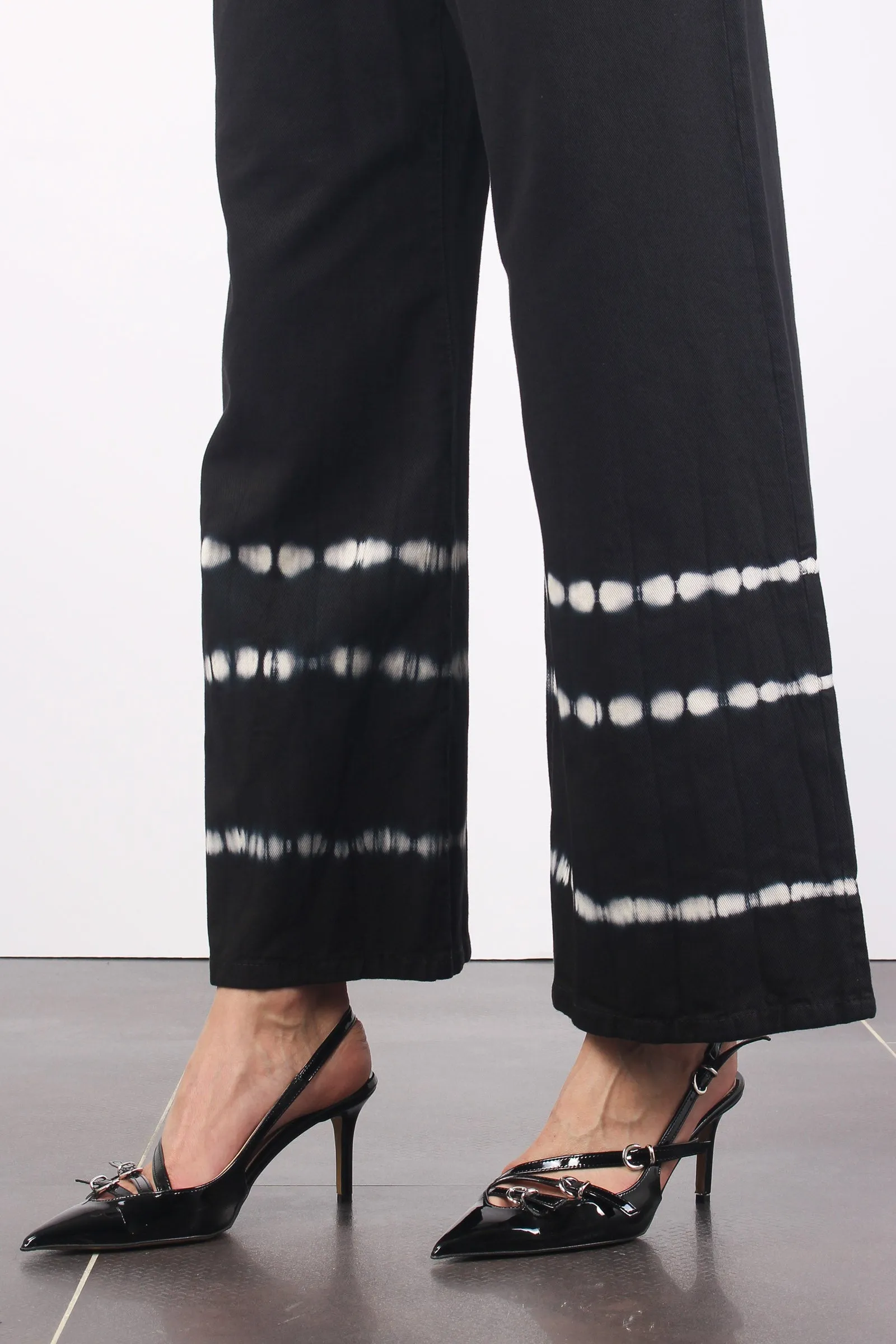 Pampas Pantalone Tie Dye Nero