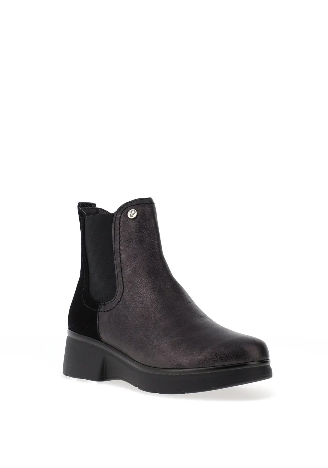 Pitillos Leather Chelsea Boots, Black