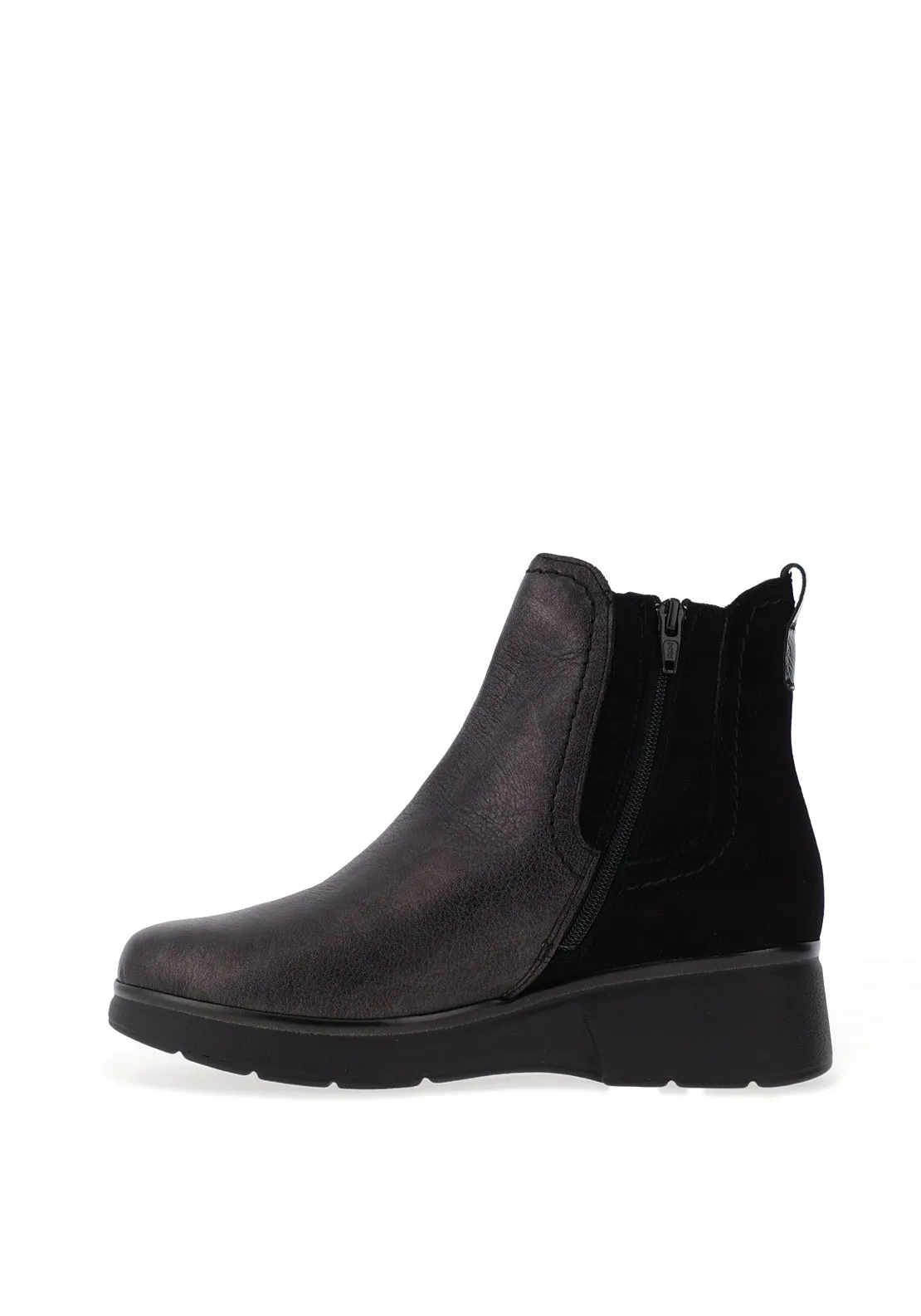 Pitillos Leather Chelsea Boots, Black