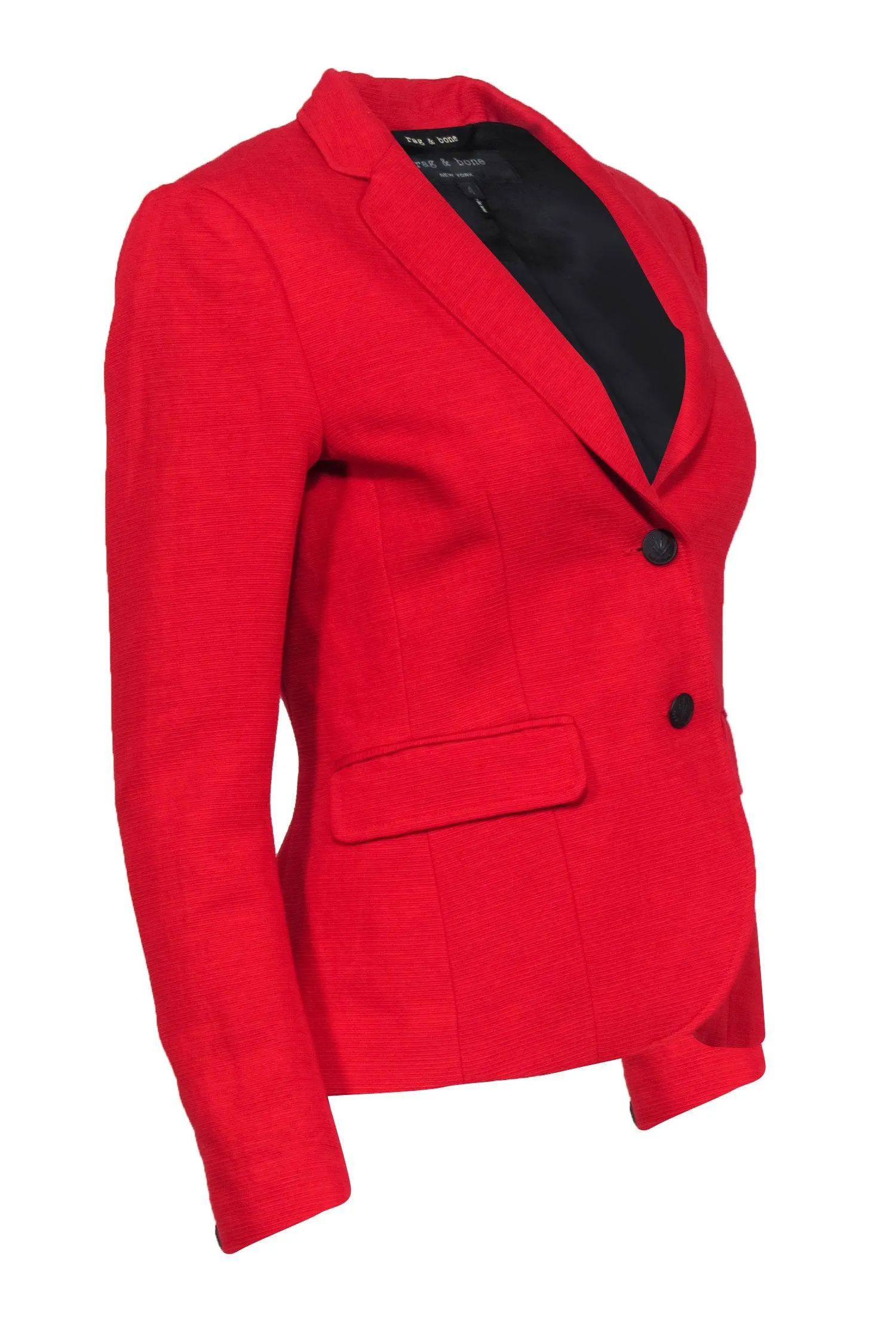 Rag & Bone - Bold Red Textured Blazer Sz 4