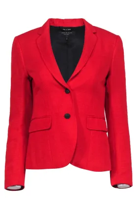 Rag & Bone - Bold Red Textured Blazer Sz 4