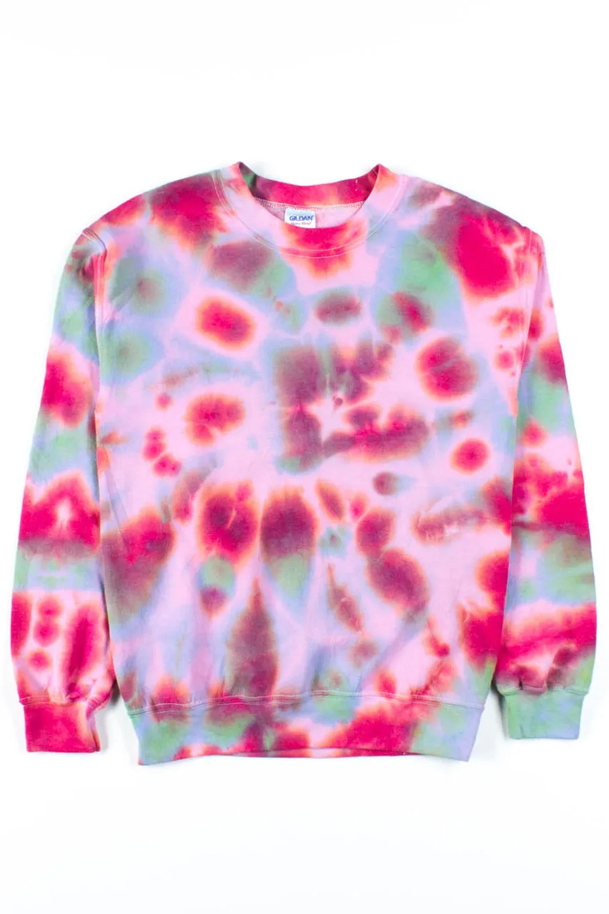 Red Blur Tie Dye Sweatshirt