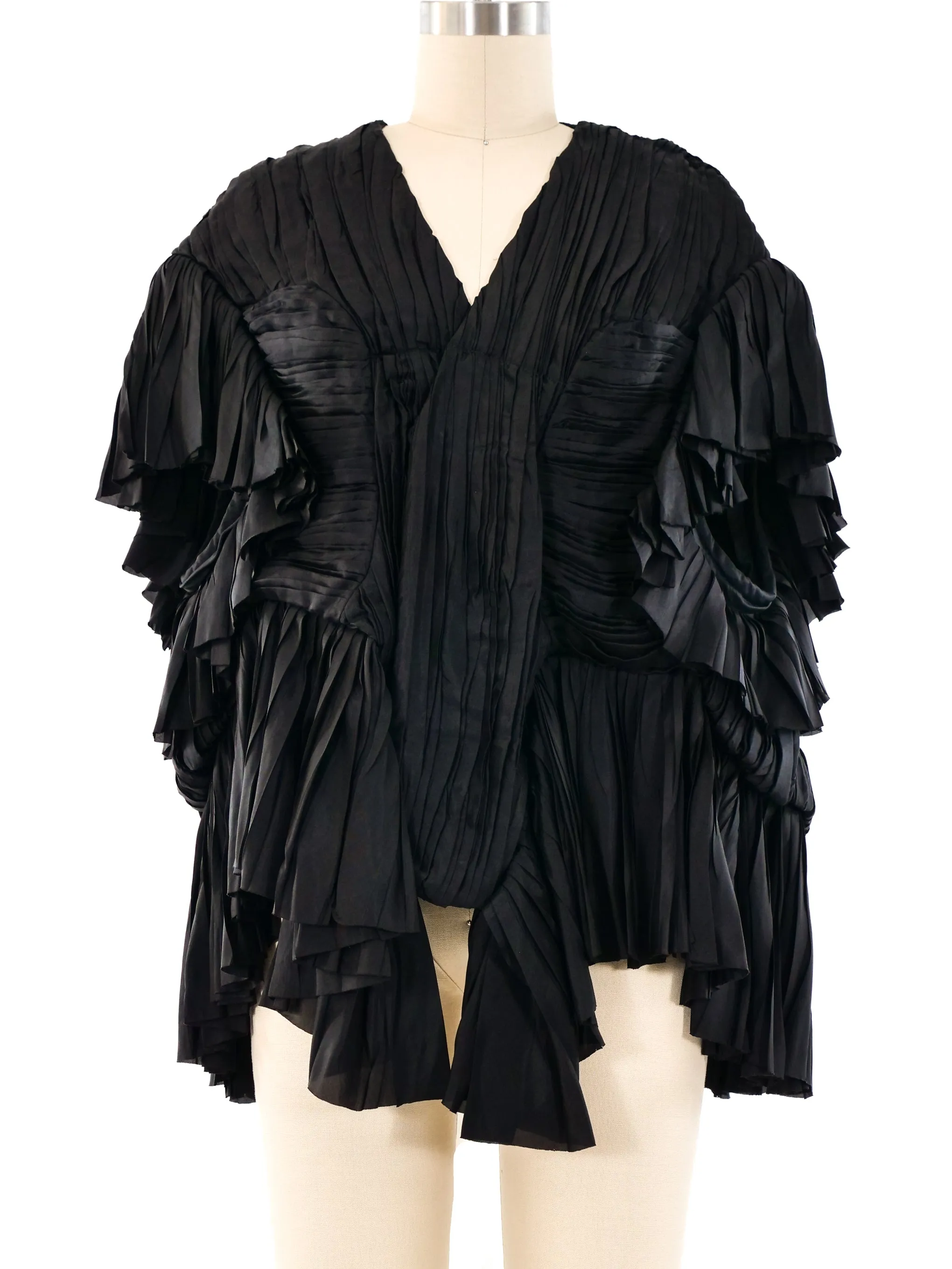 Rick Owens Pleated Peplum Jacket