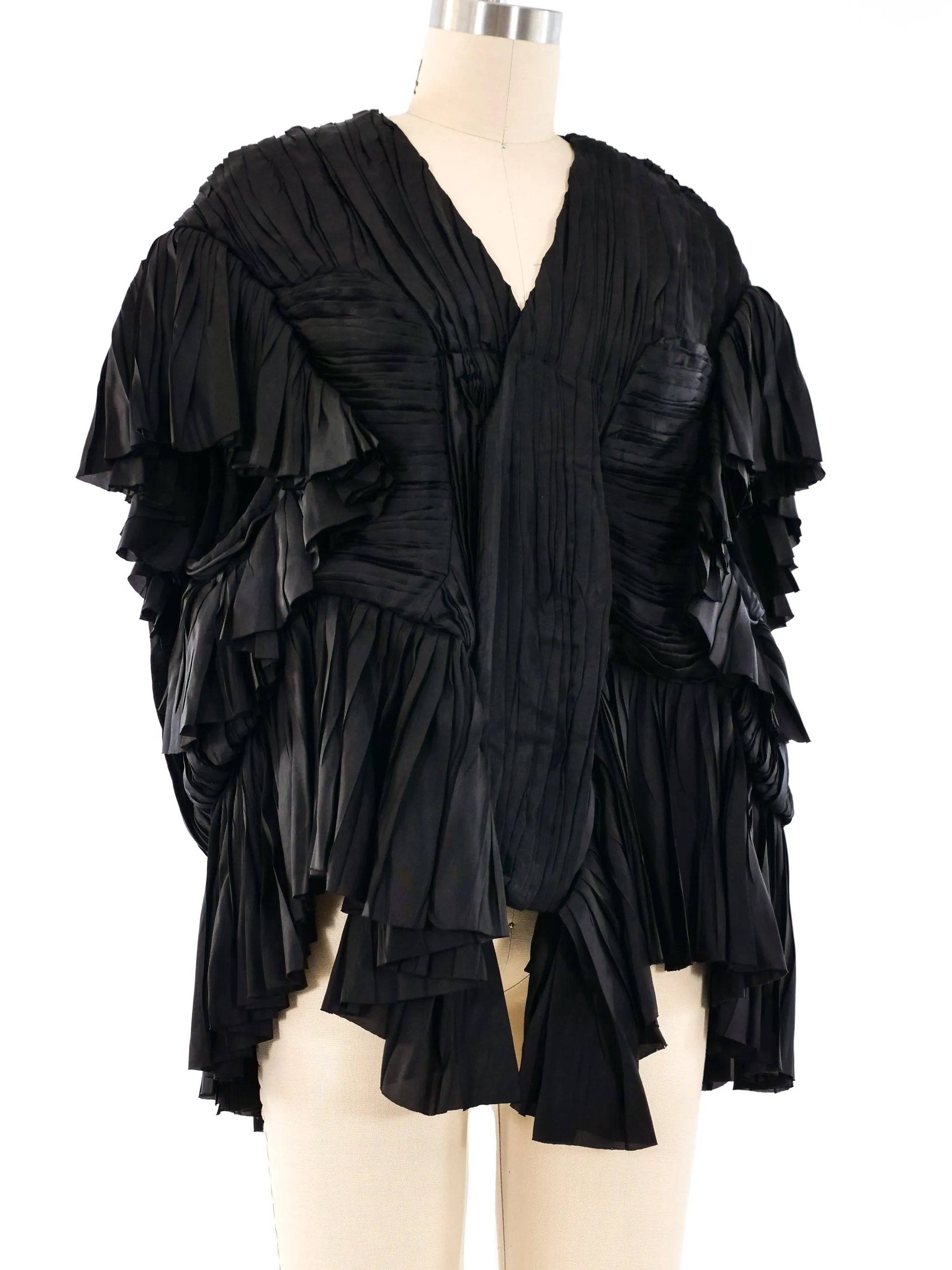 Rick Owens Pleated Peplum Jacket