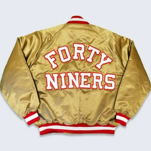 San Francisco Forty Niners Vintage Gold Jacket