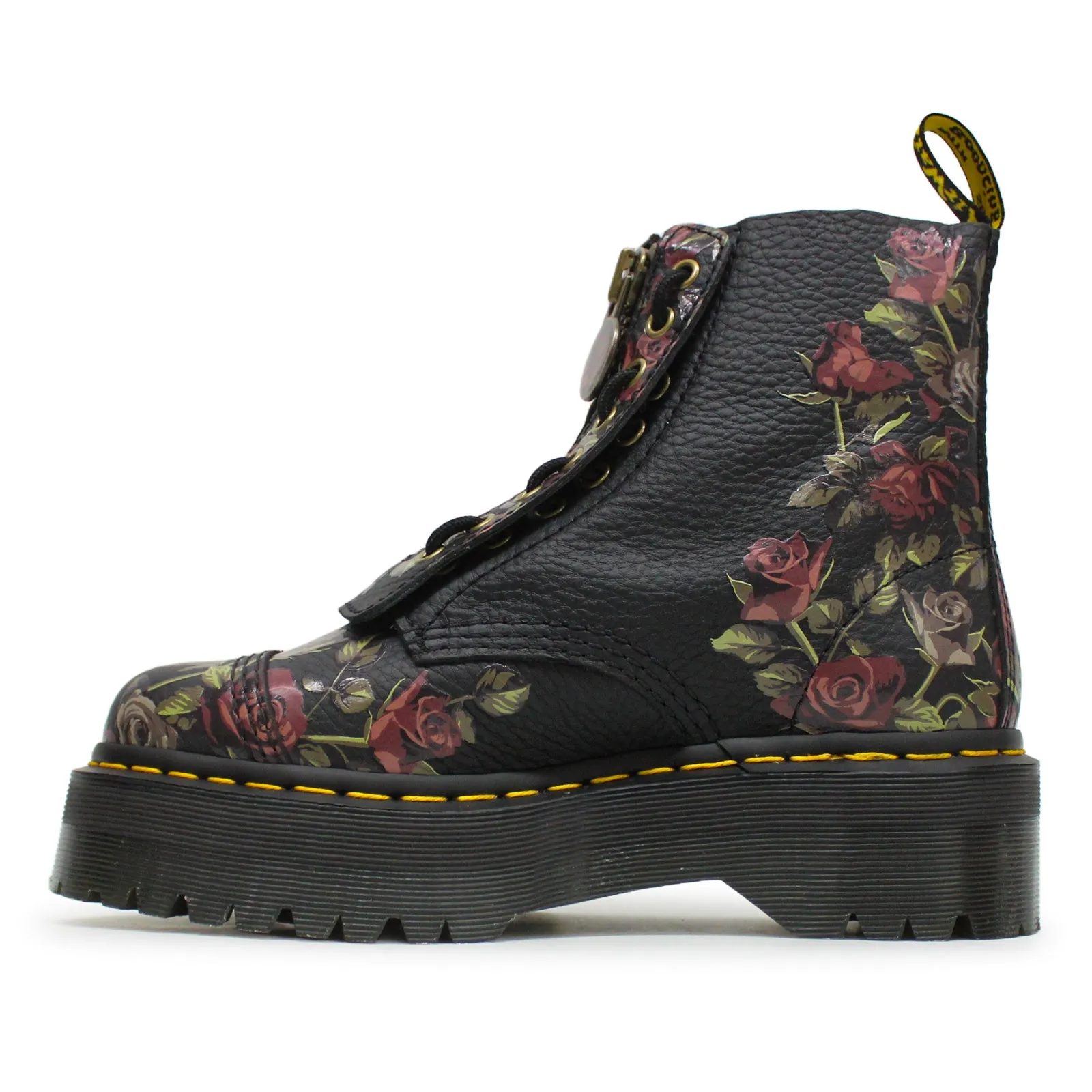 Sinclair Decayed Roses Tumbled Nappa Leather Women's Ankle Boots