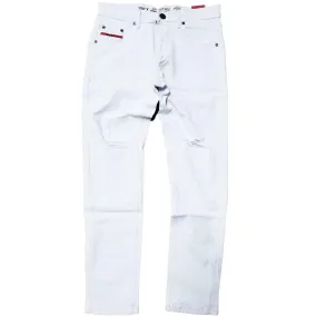 Skinny White Stretch Jeans