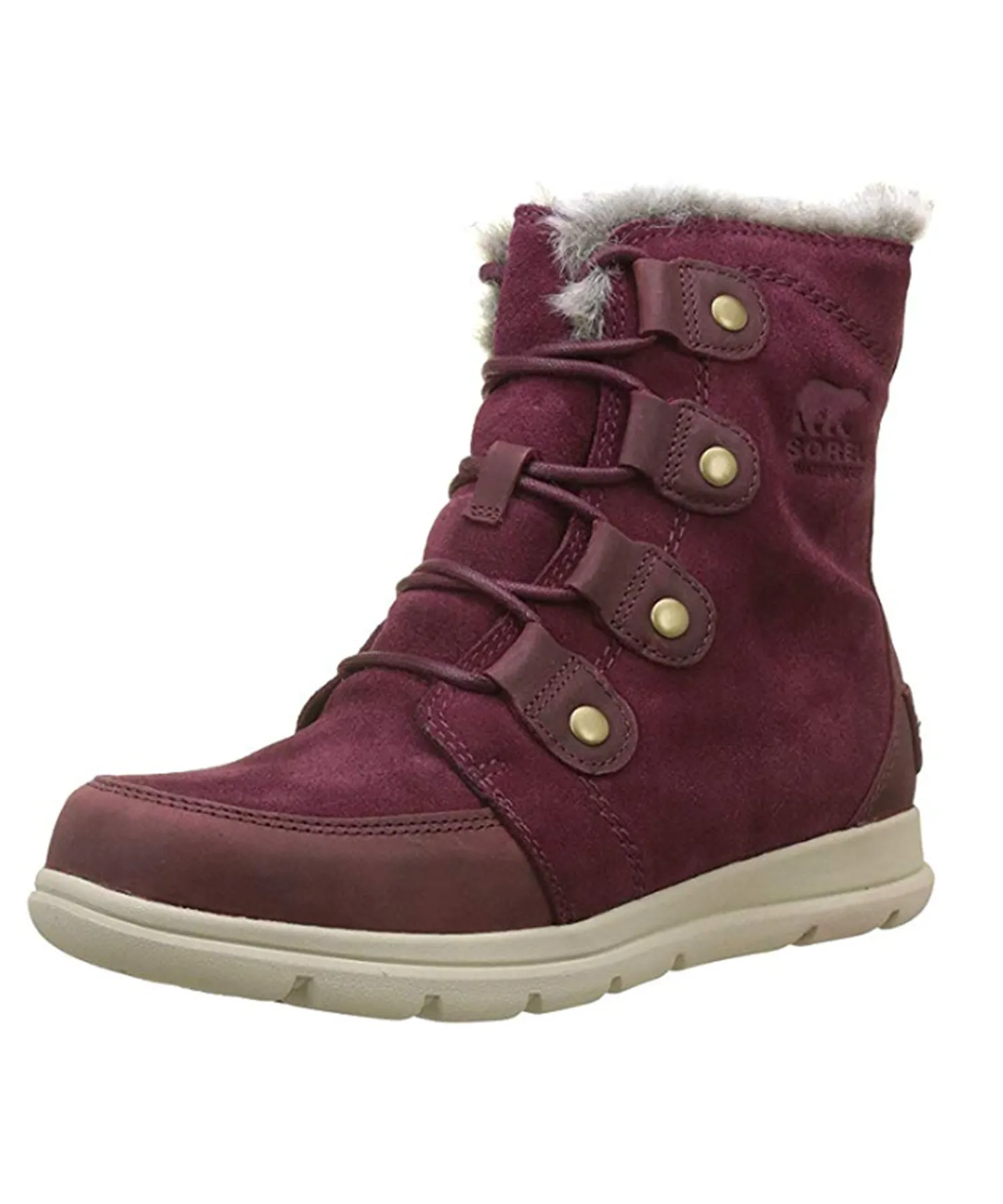 Sorel Women Explorer Joan boots – Rich wine, Ancient Fossil