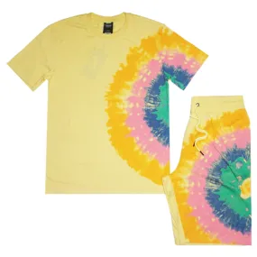 Tie Dye Short Set (Yellow) /C8