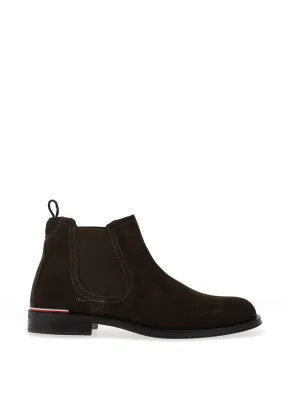 Tommy Hilfiger Core Suede Chelsea Boots, Warm Military Green